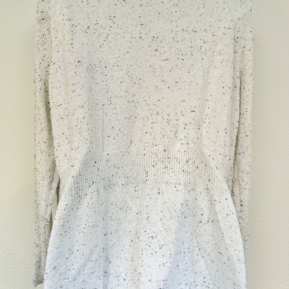 Faded Glory XL Cardigan White/Black speck - Picture 2 of 2